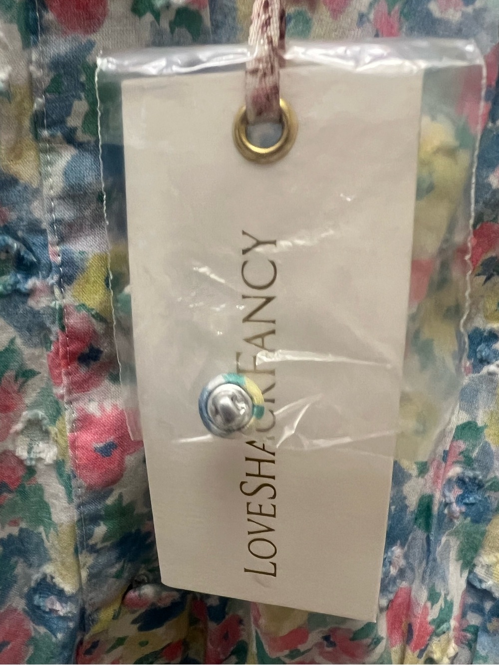 Love Shack Fancy Triste crop top rainbow blast NWT - Picture 10 of 11